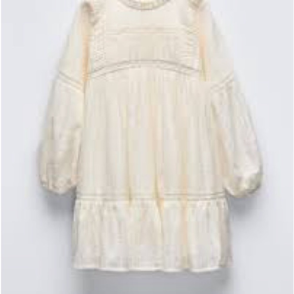 Zara Cream Kids Casual Dress